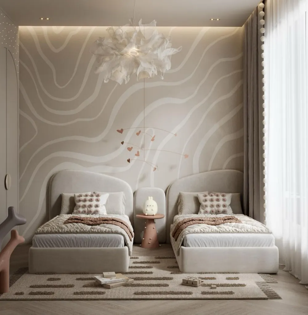 Twin Kids Bedroom by Ashour Studio